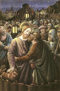 Jean Bourdichon - Baiser de Judas Livre d'Heures -Tours - fin du 15è.s