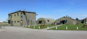 Les anciennes installations de la base RAF d'Elvington, dans le nord de l'Angleterre, qui abrite aujourd'hui un musée aéronautique. 