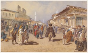 Belgrade en 1865, dominée par les Ottomans