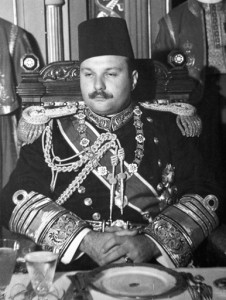 Le Roi Farouk d'Egypte en 1950